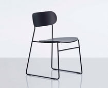 Silla contemporánea / de madera / patín...