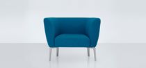 Sillón contemporáneo / de tejido / de roble...
