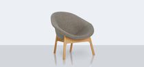 Silla contemporánea / de madera / de tejido...