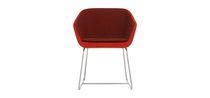 Silla contemporánea / de tejido / con base...