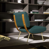 Sillón contemporáneo / de tejido / de metal...