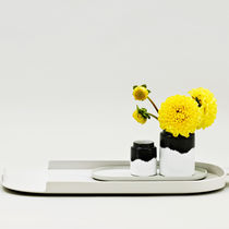 Florero contemporáneo / de porcelana