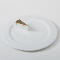 Plato para postres / redondo / de cerámica...