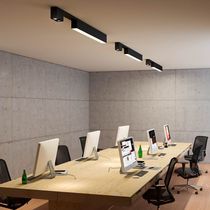 Luminaria suspendida / LED / lineal / rectangular