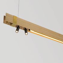 Luminaria suspendida / LED / lineal / rectangular