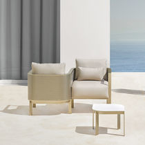 Sillón contemporáneo / de tejido / de aluminio...