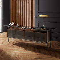 Consola moderna / de madera / de acero /...
