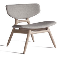 Sillón bajo contemporáneo / de tejido /...