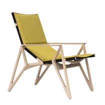 Sillón contemporáneo / de tejido / de cuero...