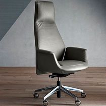 Sillón de director contemporáneo / de cuero...
