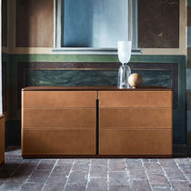 Aparador contemporáneo / madera / de cuero...