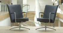 Sillón de oficina contemporáneo / de cuero...