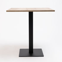 Mesa contemporánea / de acero / con base...