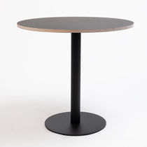 Mesa contemporánea / de acero / con base...