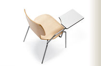 Silla de visita contemporánea / con mesita...