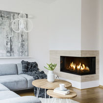 Chimenea de gas / contemporánea / cerrada...
