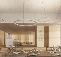 Luminaria suspendida / LED / redonda / IP20