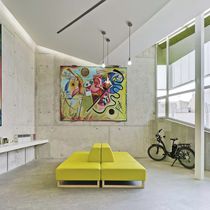 Sofá modular / contemporáneo / azul / verde