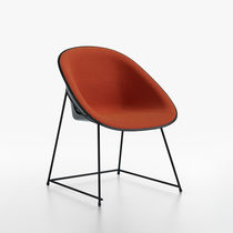 Silla contemporánea / de tejido / de cuero...