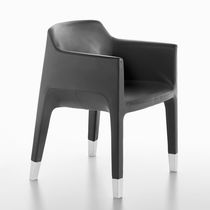 Silla contemporánea / de tejido / de cuero...