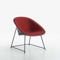 Sillón contemporáneo / de cromo / de plástico...