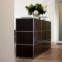 Aparador alto / contemporáneo / de MDF lacado...