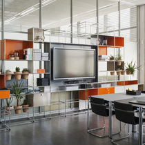 Mueble TV contemporáneo / de metal / modular...