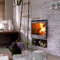 Chimenea de leña / contemporánea / hogar...