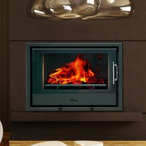 Chimenea de leña / contemporánea / hogar...