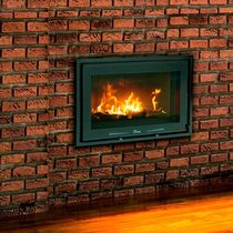 Chimenea de leña / contemporánea / hogar...