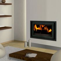 Chimenea de leña / contemporánea / hogar...