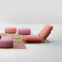 Sillón bajo contemporáneo / de tejido /...