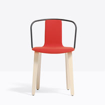Silla contemporánea / de tejido / de fresno...