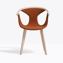 Silla contemporánea / de tejido / de roble...