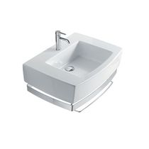 Lavabo sobre encimera / rectangular / de...