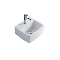 Lavabo suspendido / rectangular / de cerámica...