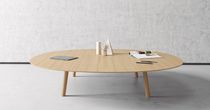 Mesa de centro contemporánea / de madera...