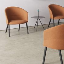 Sillón contemporáneo / de cuero / de fieltro...