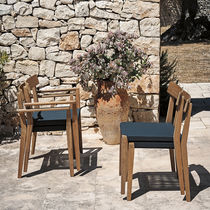 Silla contemporánea / de tejido / con base...