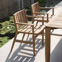 Silla contemporánea / de teca / de exterior...