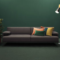 Sofá modular / contemporáneo / gris / blanco