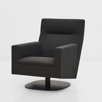 Sillón contemporáneo / de tejido / de cuero...