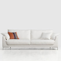 Sofá modular / contemporáneo / gris / blanco