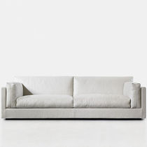 Sofá contemporáneo / gris / blanco / de...