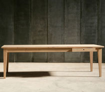 Mesa contemporánea / de roble / con base...