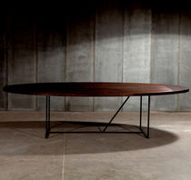 Mesa contemporánea / de roble / con base...