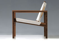 Sillón contemporáneo / de madera