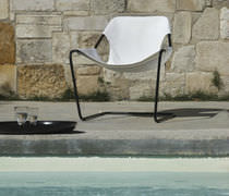 Silla contemporánea / cantilever / de tejido