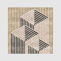 Alfombra contemporánea / con motivos decorativos...
