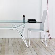 Silla contemporánea / tapizada / con revestimiento...